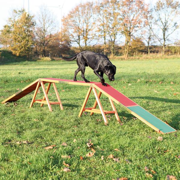 Trixie Dog Activity Agility mostek - Dł. x szer. x wys.: 456 x 30 x 64 cm