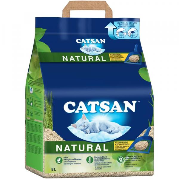 Catsan Natural żwirek zbrylający się - 8 l