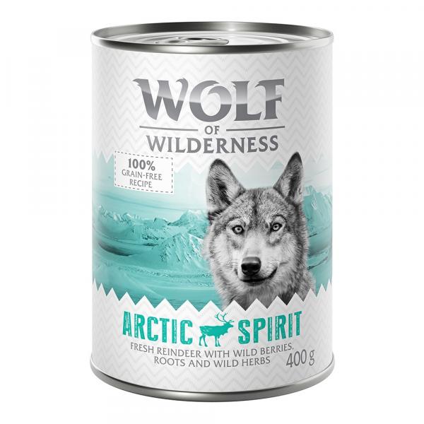 Wolf of Wilderness Adult, 6 x 400 g - Arctic Spirit, renifer