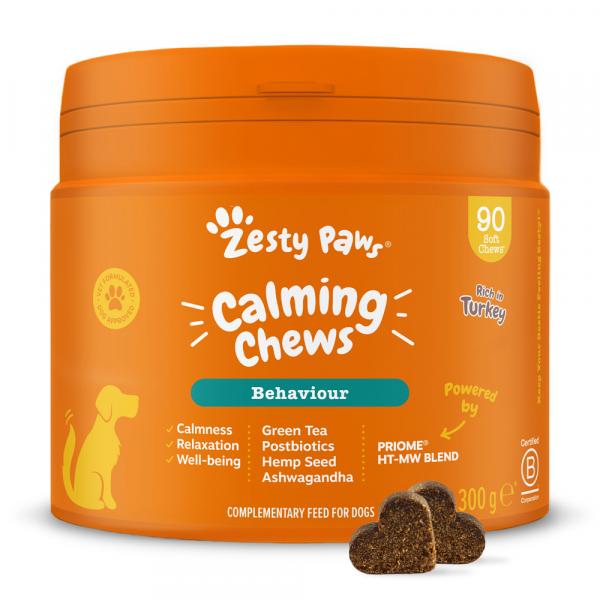 Zesty Paws Calming Chews, z indykiem - 90 tabletek do żucia