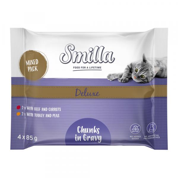 Smilla Deluxe w saszetkach, kawałki w sosie z warzywami - 4 x 85 g