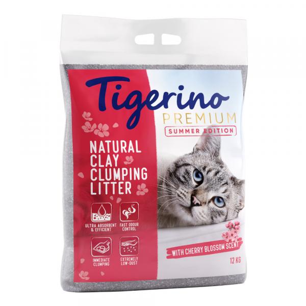 20% taniej! Tigerino Premium, 2 x 12 kg - Zapach kwiatu wiśni