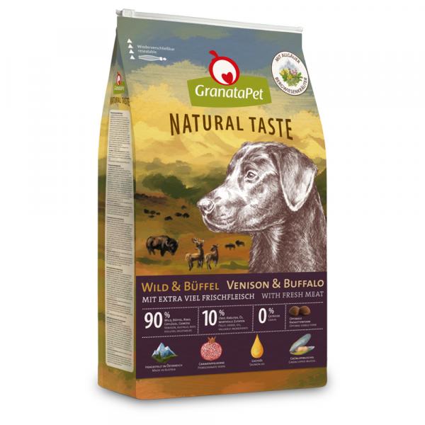 GranataPet Natural Taste, dziczyzna i bawół - 12 kg