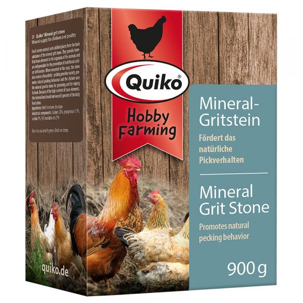 Quiko Hobby Farming Mineral Grit Stone, grit mineralny dla kurczaków - 2 x 900 g