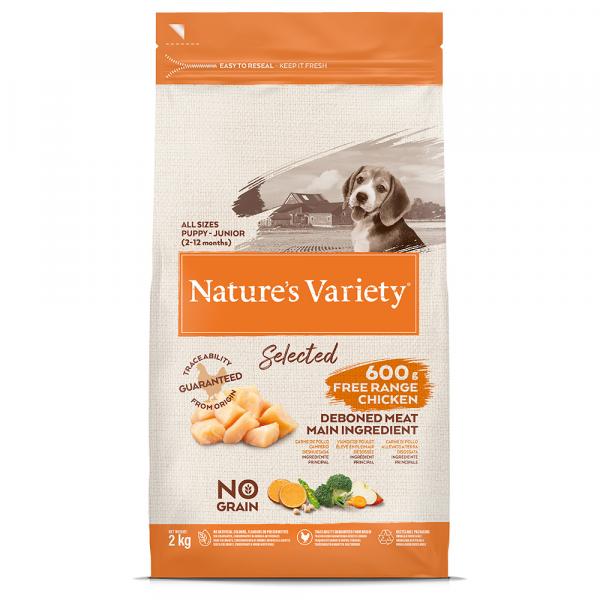 Nature's Variety Selected Junior, kurczak z wolnego wybiegu - 2 kg