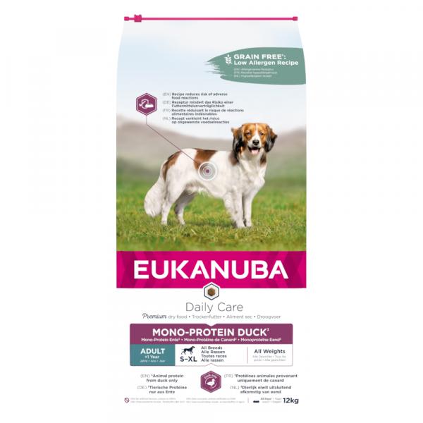 Eukanuba Daily Care Monoprotein, kaczka - 12 kg