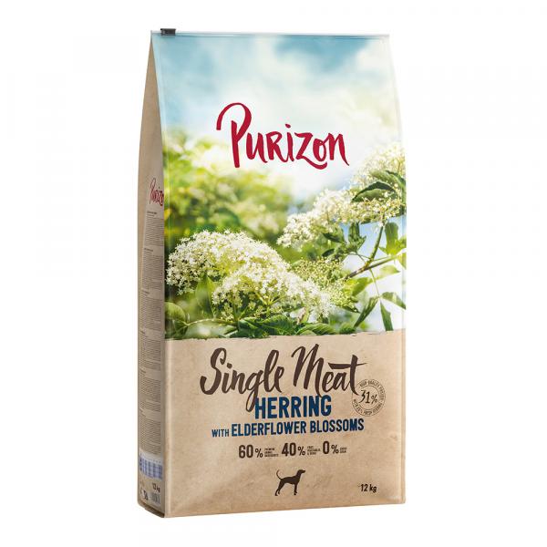 Purizon Single Meat, śledź z kwiatami czarnego bzu - 2 x 12kg