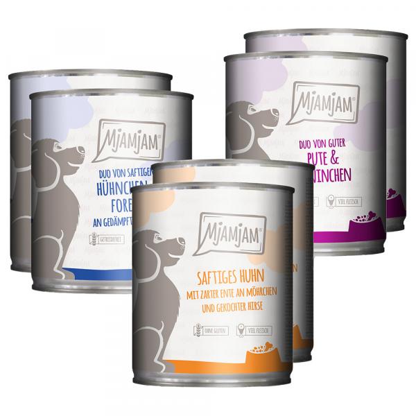 Korzystny pakiet MjaMjAM Adult, 12 x 800 g - Pakiet mieszany I (3 smaki)