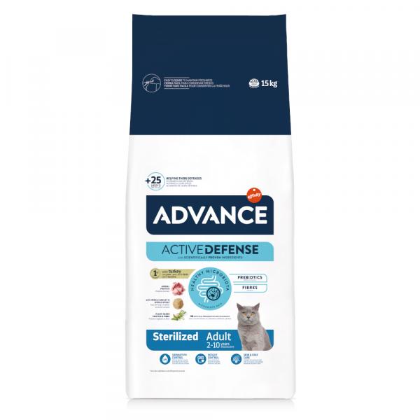 Advance Cat Sterilized, indyk - 2 x 15 kg