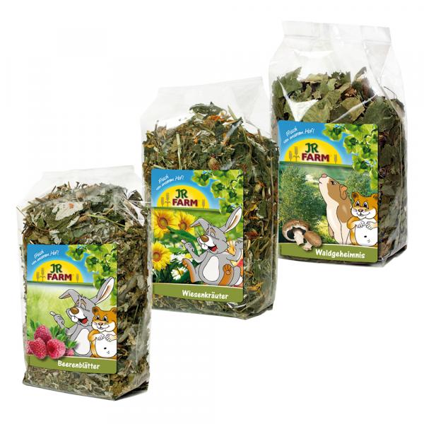 JR Farm Pakiet Forest & Meadow Secrets pokarm dla królików i gryzoni - Pakiet 3-częściowy (350 g)