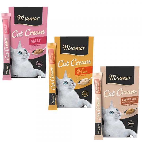 Mieszany pakiet próbny Miamor Cat Snack Cream - Pakiet I