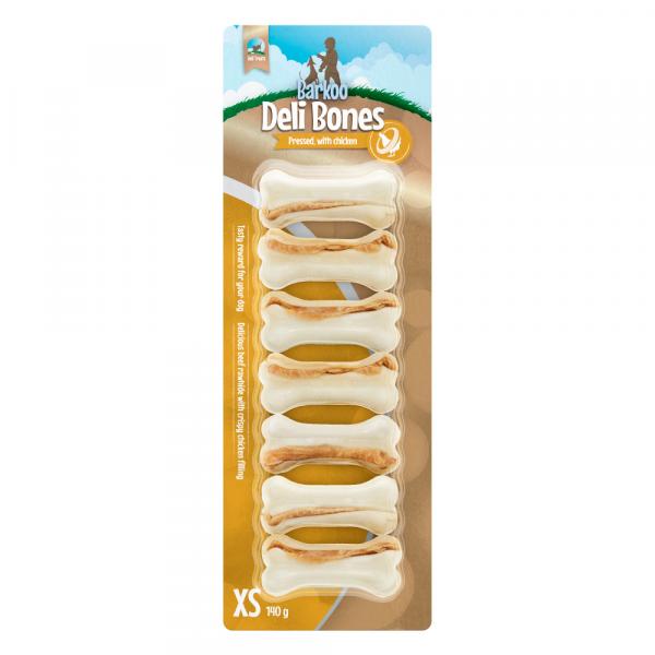 Barkoo Deli Strong Bones kości do żucia, kurczak - 21 x 5 cm (420 g)