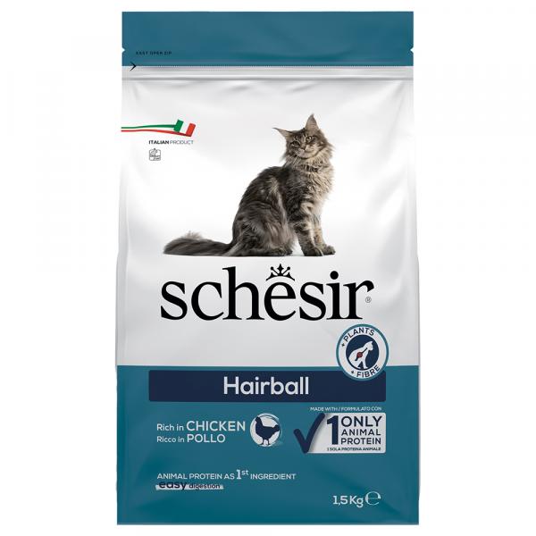 Schesir Original Hairball, z kurczakiem - 2 x 1,5 kg