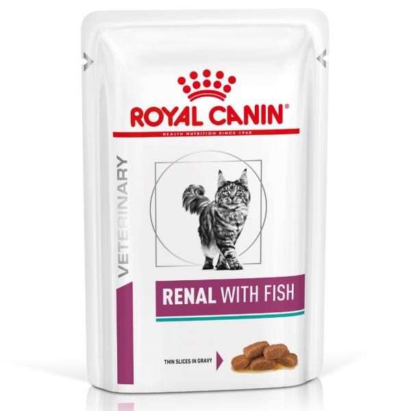 Royal Canin Veterinary Feline Renal, z rybą - 48 x 85 g