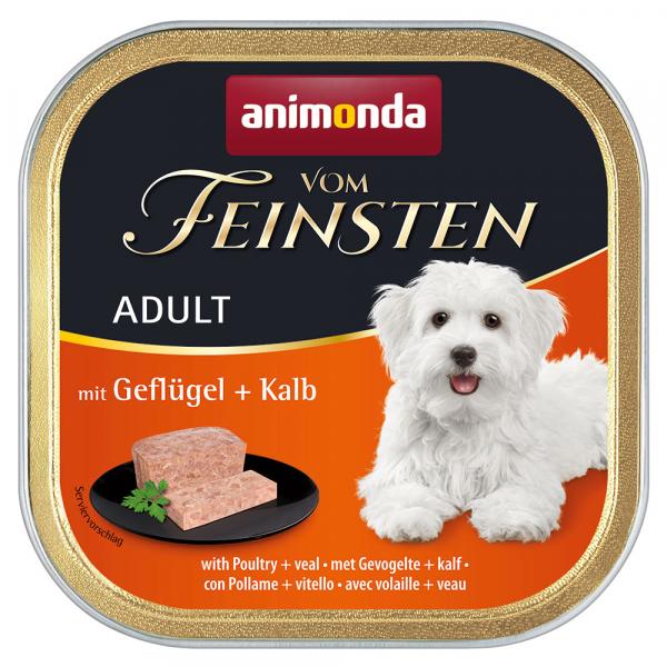 Megapakiet animonda vom Feinsten Adult, 24 x 150 g - Drób z cielęciną