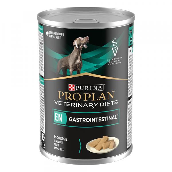 PURINA Pro Plan Veterinary Diets Canine Mousse EN Gastro - 3 x 400 g
