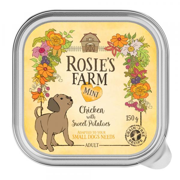 Rosie's Farm Mini, 6 x 150 g - Kurczak ze słodkimi ziemniakami