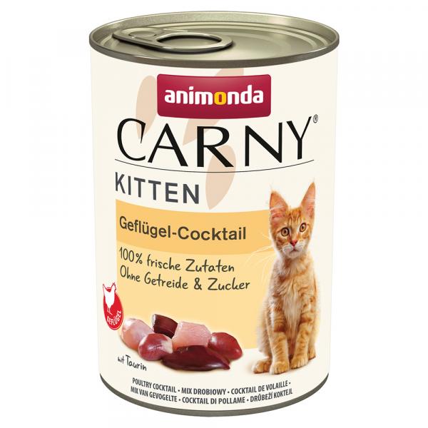 Megapakiet animonda Carny Kitten, 24 x 400 g - Koktajl drobiowy