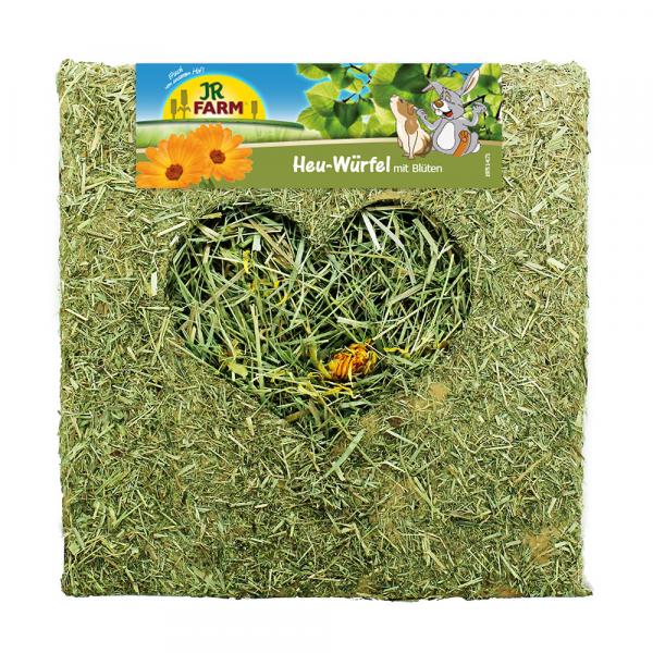 JR Farm Kostka z siana z kwiatami - 450 g