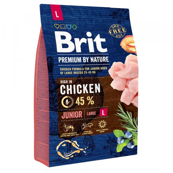 Brit Premium by Nature Junior Large Breed, kurczak - 2 x 3 kg