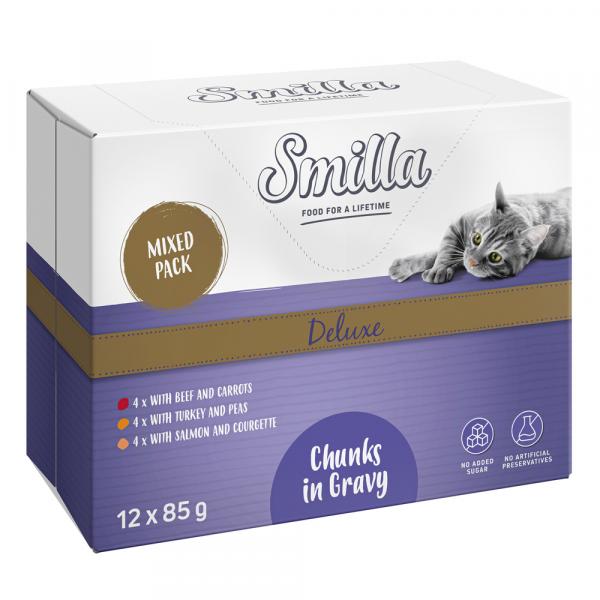 Smilla Deluxe w saszetkach, kawałki w sosie z warzywami - 12 x 85 g