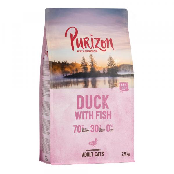 15% taniej! Purizon - bez zboż, karma sucha, 2,5 kg - Adult dla kota, kaczka i ryba