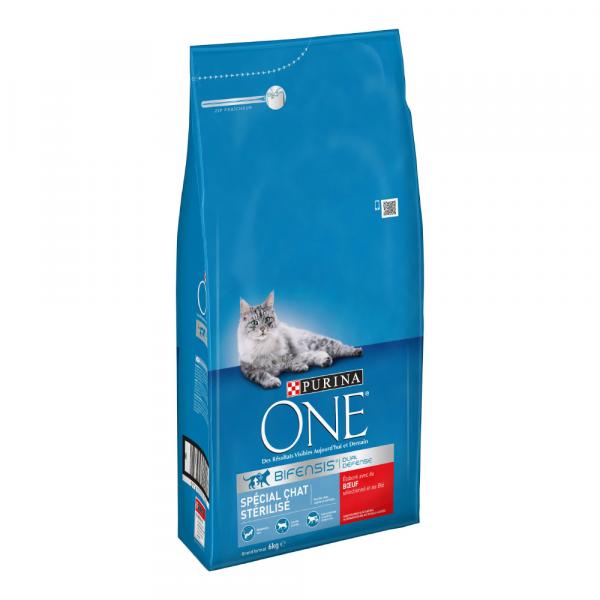 PURINA ONE Sterilised, wołowina - 2 x 6 kg