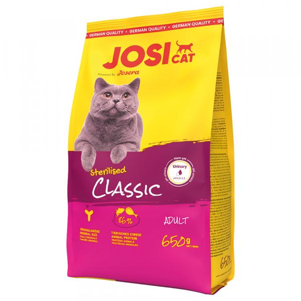 JosiCat Sterilised Classic, łosoś - 650 g