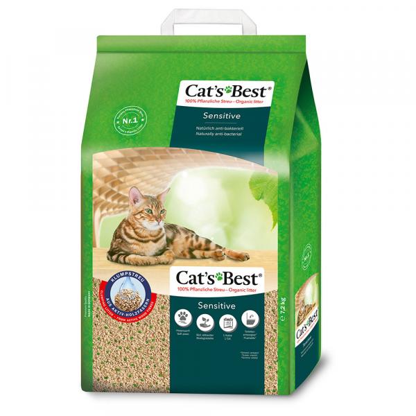 Cat's Best Sensitive żwirek zbrylający się - 20 l (7,2 kg)