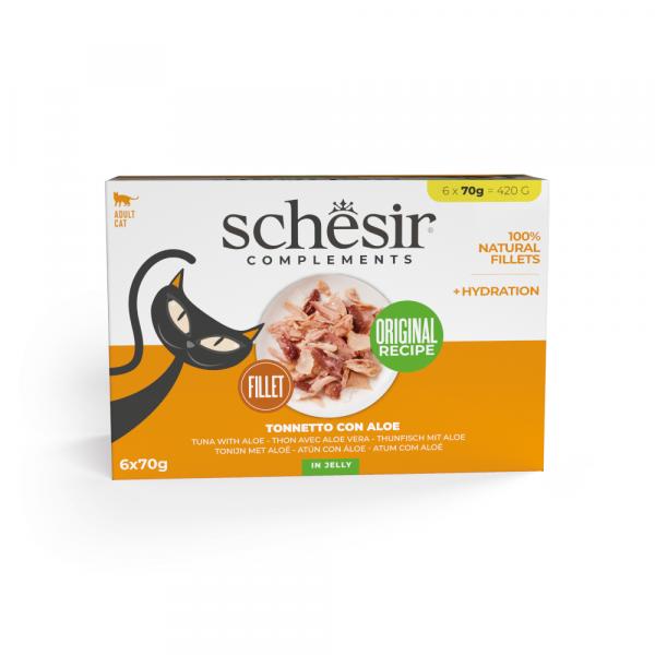 Schesir Complements w galarecie, 6 x 70 g - Tuńczyk z aloesem