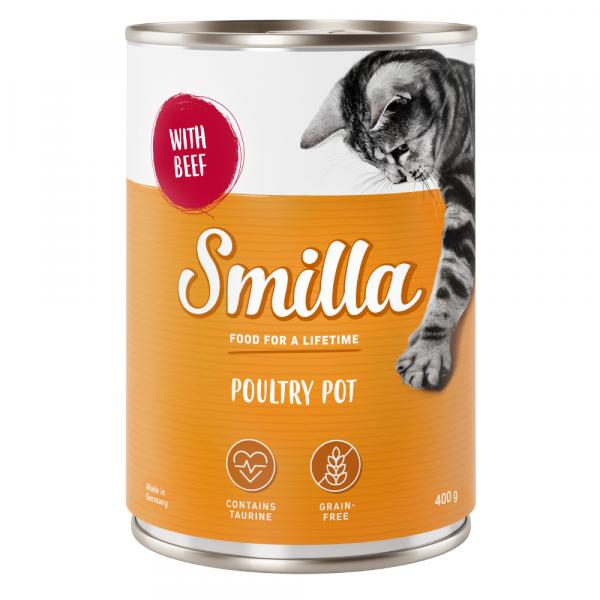 Smilla Puszki z drobiem, 6 x 400 g - Drób z wołowiną
