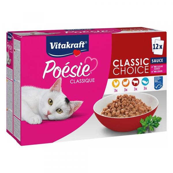 Vitakraft Poésie Classic w sosie - 12 x 85 g