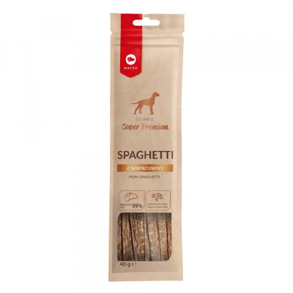 Maced Super Premium Spaghetti z wieprzowiny - 3 x 40 g