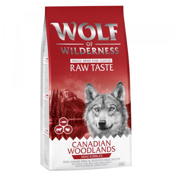 20% taniej! Wolf of Wilderness, sucha karma dla psa, 1 kg - Mini krokiety - Taste of Canada