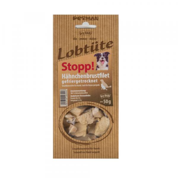 Petman Lobtüte Stopp! Filet z piersi kurczaka - 50 g