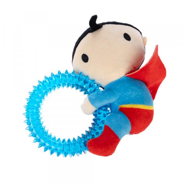 Warner Bros™ DC zabawka dla psa Superman z pierścieniem - Dł. x szer. x wys.: ok. 17 x 16 x 5 cm