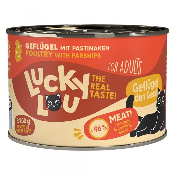 Lucky Lou Adult, 6 x 200 g - Drób