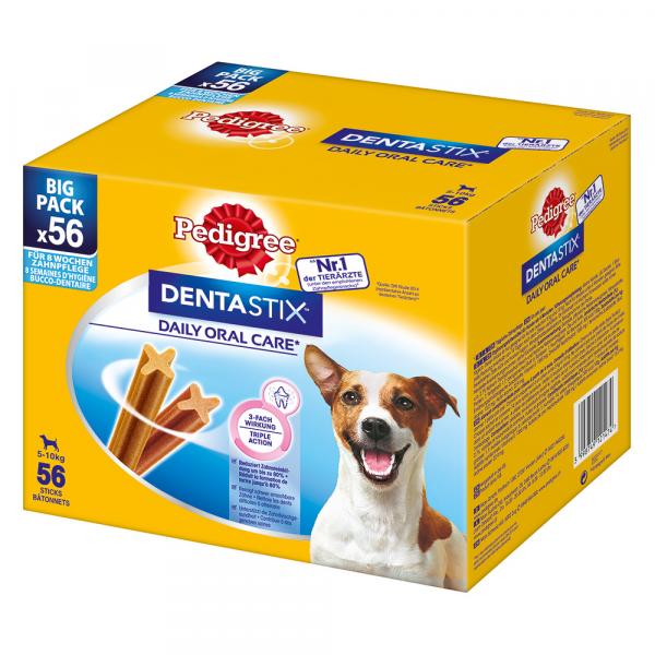 Pedigree DentaStix codzienna pielęgnacja zębów - Dla małych psów (5–10 kg), 880 g, 56 szt.