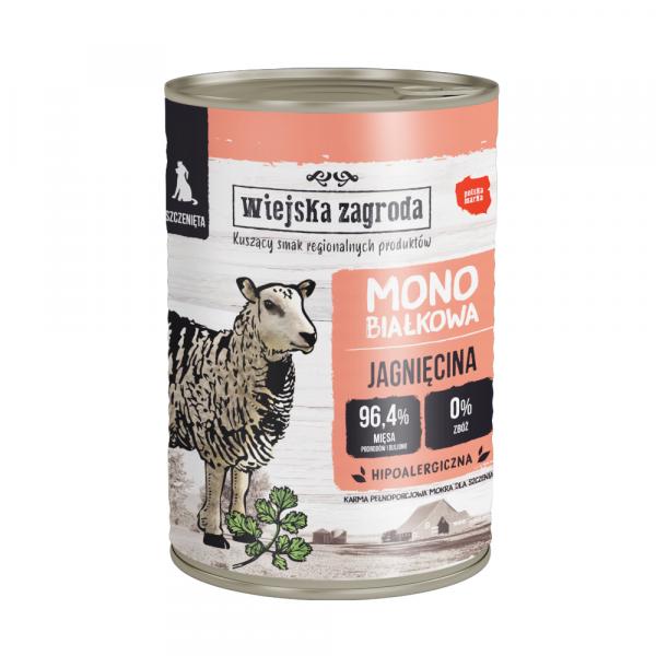 Megapakiet Wiejska Zagroda, mokra karma dla psa, 36 x 400 g - Puppy: jagnięcina