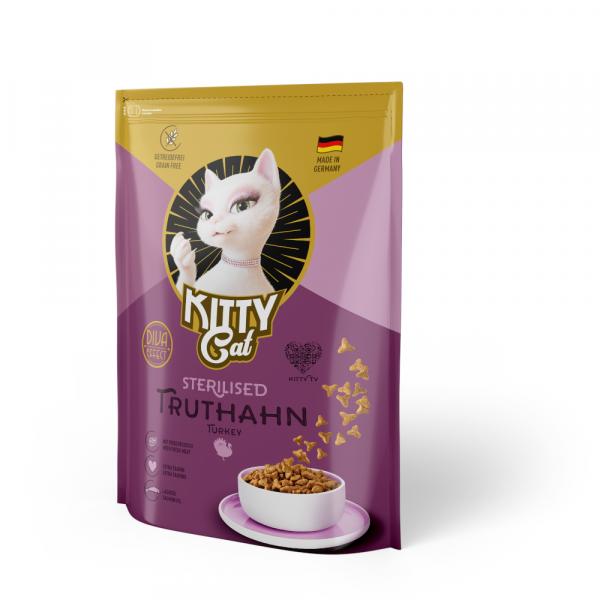 Kitty Cat Sterillised z indykiem - 2 x 800 g