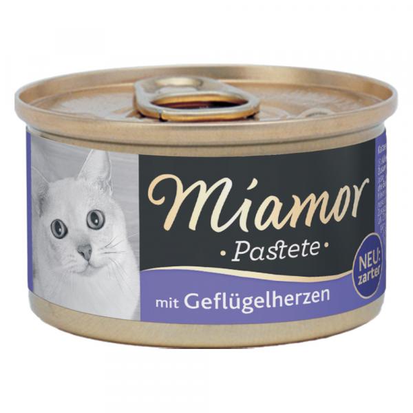 Megapakiet Miamor Pastete, 24 x 85 g - Serca drobiowe