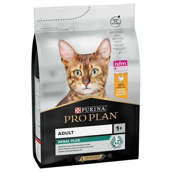 15% taniej! PURINA PRO PLAN, karma sucha dla kota, 3 kg - Adult Renal Plus, kurczak