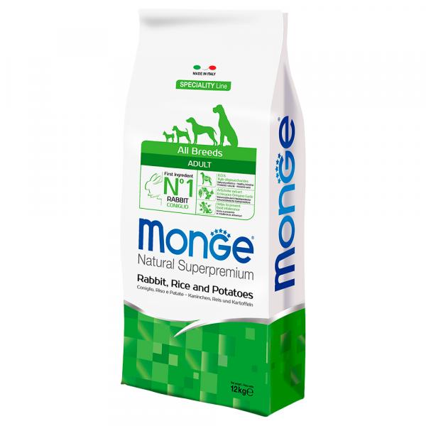 Monge Super Premium Królik, Ryż i Ziemniaki - 12 kg