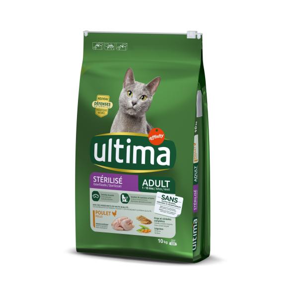 25% taniej! Ultima, karma sucha dla kota, 2 x 3 kg - Cat Sterilized, kurczak i jęczmień