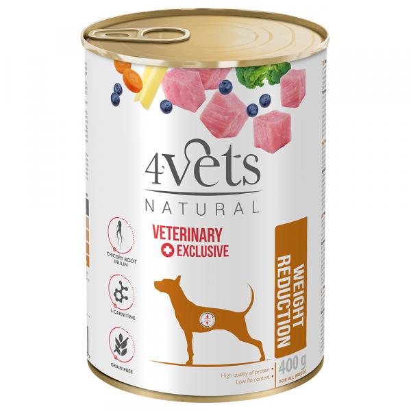 4Vets Natural Weight Reduction - 6 x 400 g