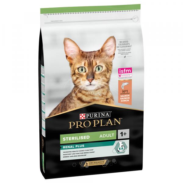 9 + 1 kg / 12 + 2 kg gratis! PURINA PRO PLAN, karma sucha dla kota, 10 kg / 14 kg - Sterilised Adult Renal Plus, łosoś, 10 kg