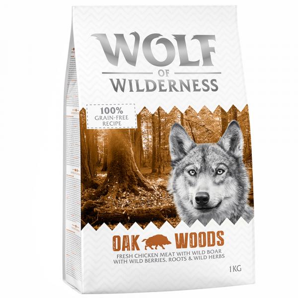 30% taniej! Wolf of Wilderness, sucha karma, 1 kg - Adult „Oak Woods”, dzik