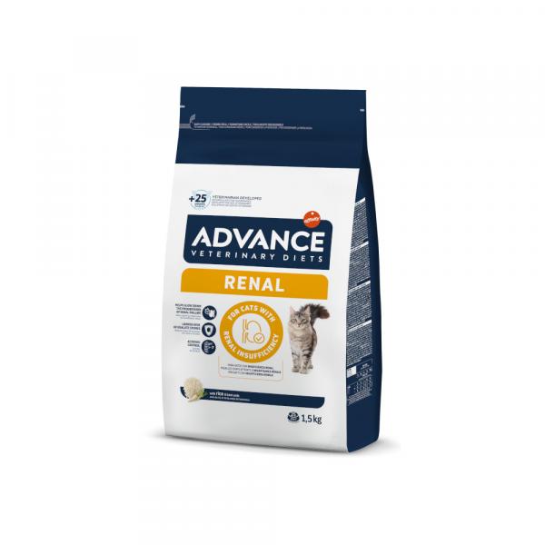 25% taniej! 2x Advance Veterinary Diets, karma sucha dla kota, różne rodzaje - Renal Feline, 2 x 1,5 kg