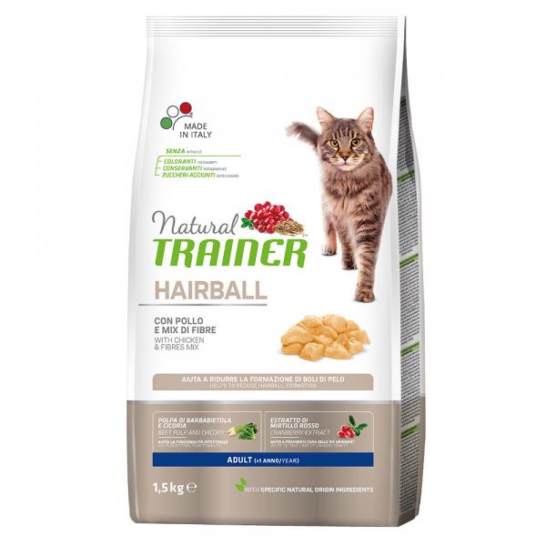 Natural Trainer Hairball, z kurczakiem - 1,5 kg