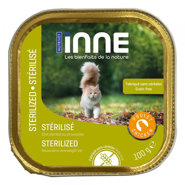 Nutrivet Inne Sterilized, dla kota - Kurczak, 16 x 100 g